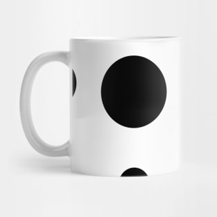 Simple fashionable design with Dalmation spots on white texture Mug
